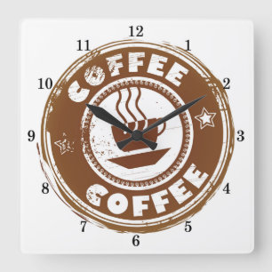 Horloge murale très Cool des amateurs de café