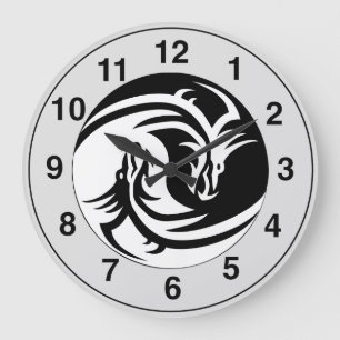 Horloge murale tribale de conception de tatouage