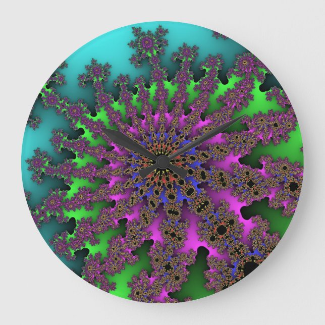 Horloge murale Turquoise de rafale (Recto)