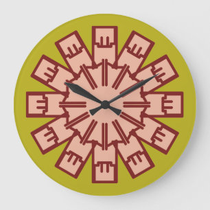 Horloge murale, Un élégant design classique multic