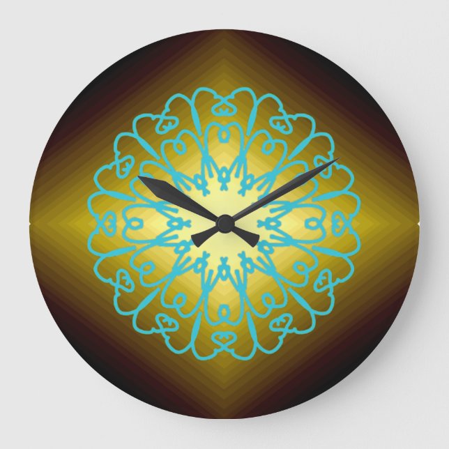 Horloge murale, Un élégant design classique multic (Recto)
