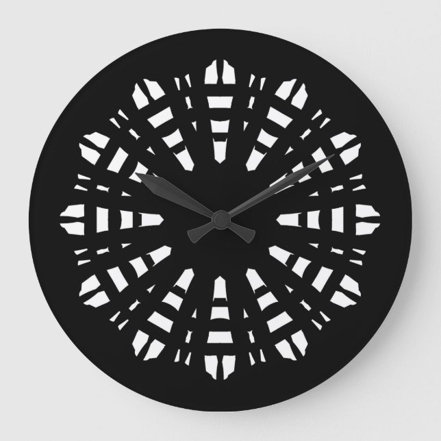 Horloge murale, un élégant design classique noir b (Recto)