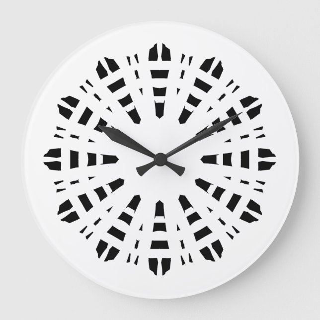 Horloge murale, un élégant design classique noir b (Recto)