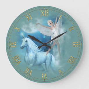 Horloge murale Unicorne et Angel Vignette