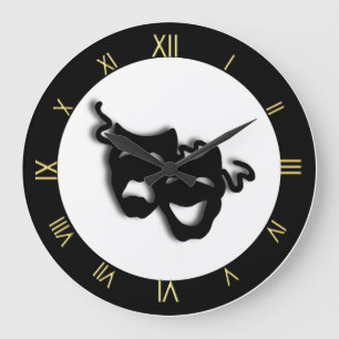 Horloge murale unique de théâtre de comédie et
