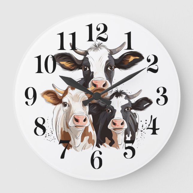 Horloge murale vache (Recto)