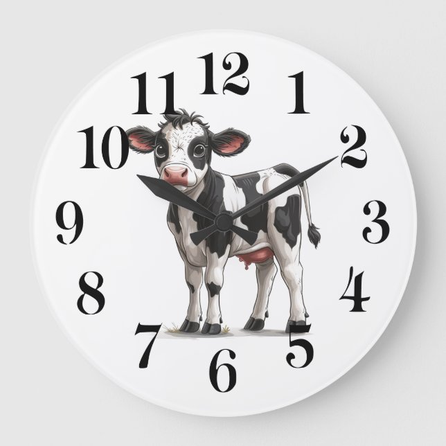 Horloge murale vache (Recto)