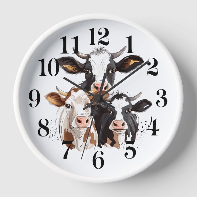 Horloge murale vache (Recto)