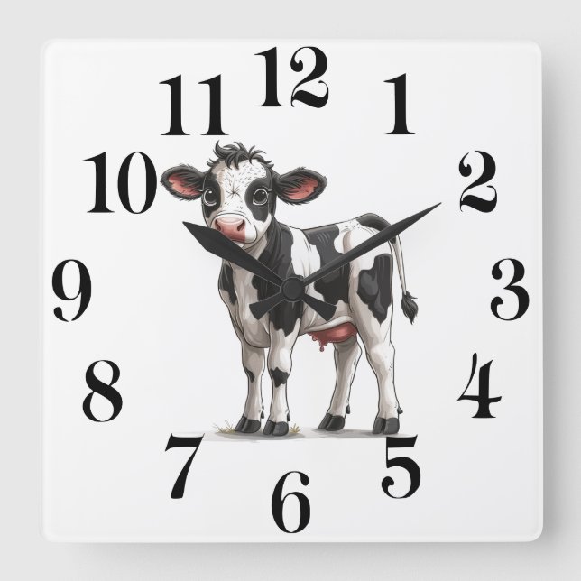 Horloge murale vache (Recto)