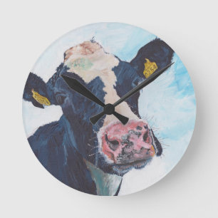 Horloge murale - vache 0254 frisonne irlandaise