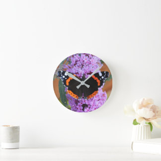 Horloge murale Vanesse rouge
