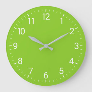 Horloge murale verte