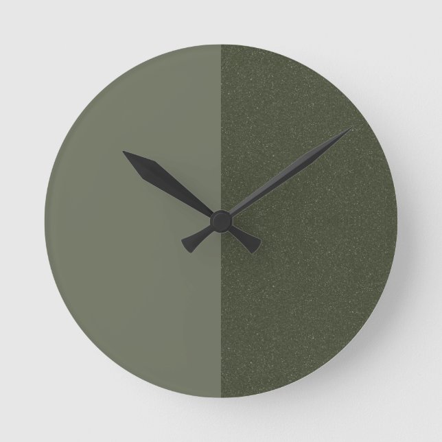 Horloge murale verte de la mousse de fractionnemen (Recto)