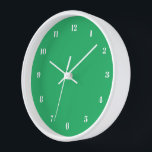 Horloge murale verte ou choisissez vos couleurs et<br><div class="desc">Belles couleurs personnalisables Horloge - Choisissez / ajoutez vos couleurs arrière - plans et numériques préférées ! Choisissez Vos Polices Numériques Uniques ! Ajoutez votre texte / nom / date / logo / image ...  ou sinon :) Profitez - Soyez heureux - Soyez en santé !</div>