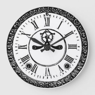 Horloge murale victorienne de style
