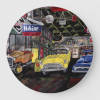 Horloge murale vieille voiture classique