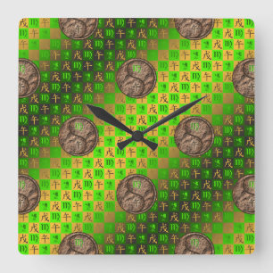 Horloge murale Vierge & Cheval de Terre