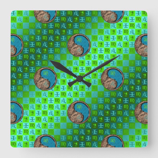 Horloge murale Vierge & Chien d'Eau (Recto)