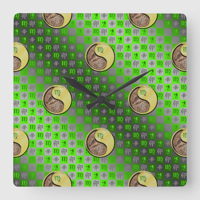 Horloge murale Vierge et Lapin Métal (Recto)