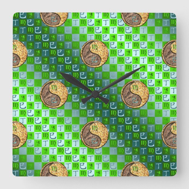 Horloge murale Vierge & Serpent de Feu (Recto)