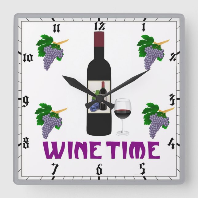 Horloge murale vin (Recto)