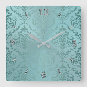 Horloge murale Vintage Aqua
