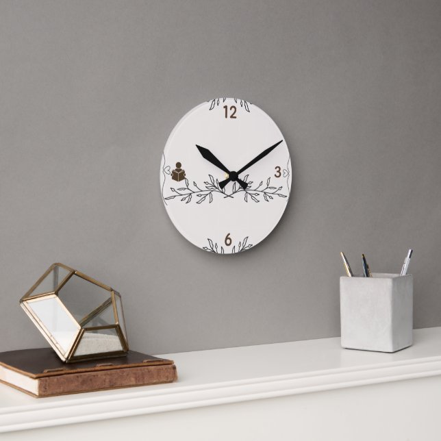 Horloge murale vintage Chapitres éternels (Bureau)