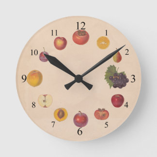 Horloge murale vintage de fruits