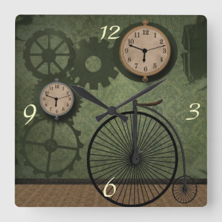 Horloge murale vintage de thème de Steampunk