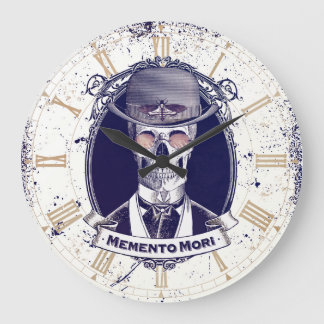 Horloge murale vintage Memento Mori
