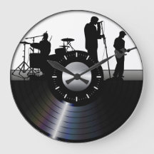 horloge murale vinyle