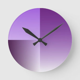horloge murale violette