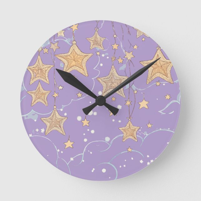 Horloge murale "Vœu sur une étoile" (Recto)