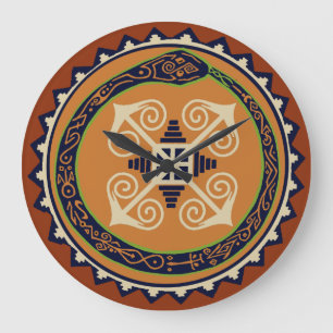 Horloge murale VooDou - Serpent Oroburous avec Cha