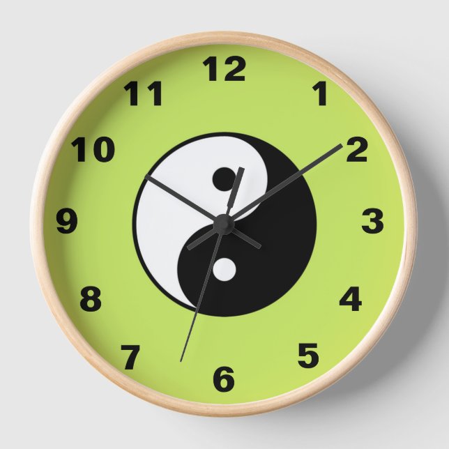 Horloge murale Yin Yang (Recto)