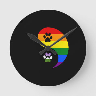 Horloge murale Yin Yang Genderqueer