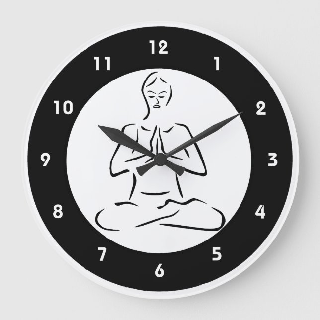 Horloge murale Yoga Design (Recto)