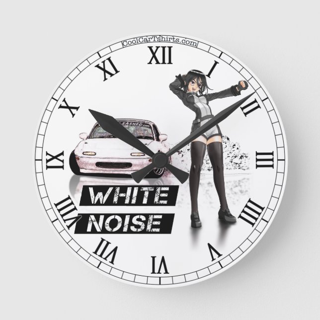 Horloge MX5 Miata Bruit Blanc (Recto)