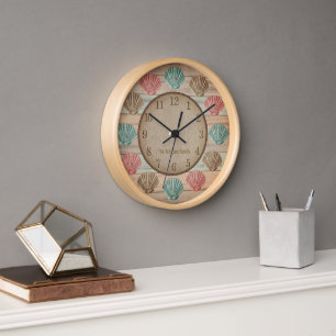 Horloge Nautical Seashells