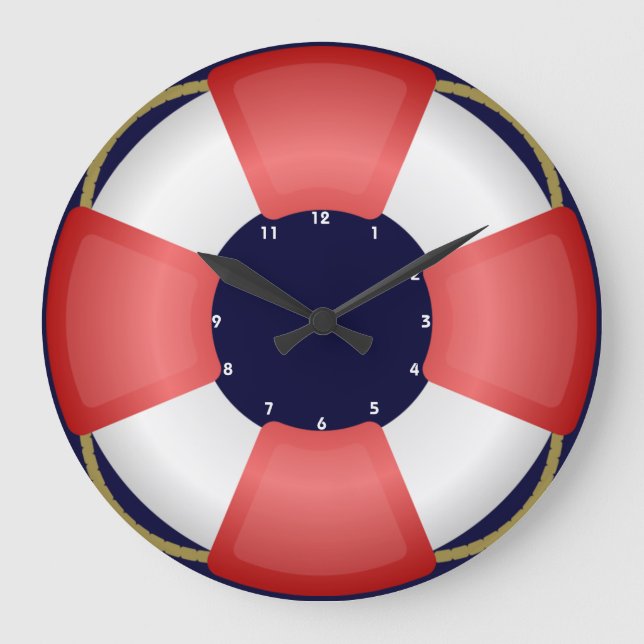 horloge nautique lifebuoy de sauveteur (Recto)