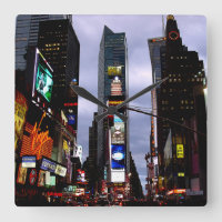 Horloge New York Carré NY Horloge murale