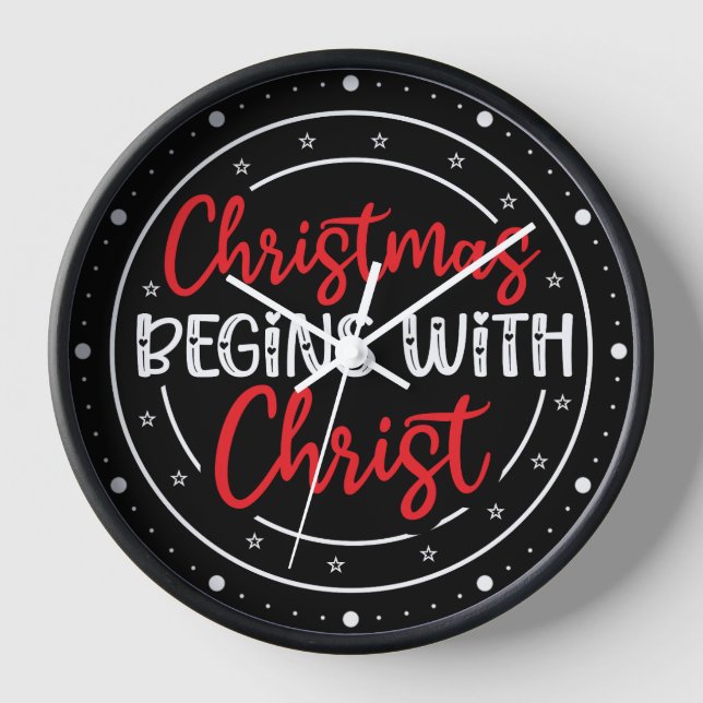 Horloge Noël commence avec le Christ-65772 (Recto)