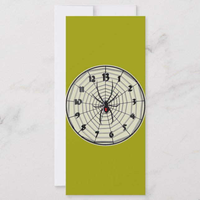 Horloge noire de 13 heures dans le cadre (Devant)