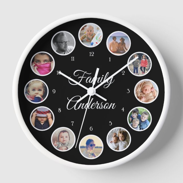 Horloge Nom de famille télécharger la photo (Recto)