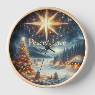 Horloge North Star Christmas Valley Winter Wonderland