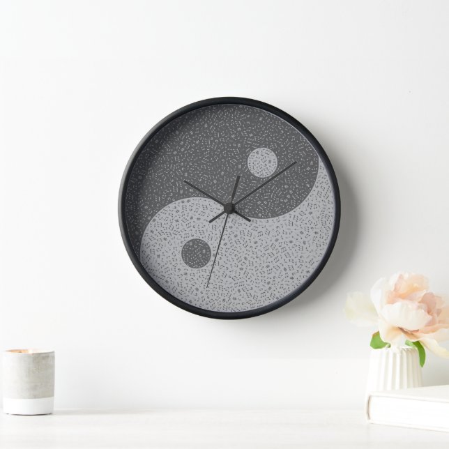 Horloge Notes musicales Yin Yang (Maison)