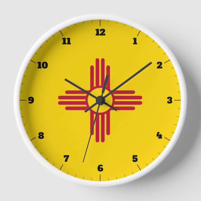 HORLOGE NOUVEAU DRAPEAU D'ÉTAT DU MEXIQUE (Recto)