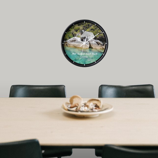 Horloge Nouvelle-Zélande Abel Tasman Randonnée de piste (New Zealand Abel Tasman Coast Track Hiking Memory Clock)