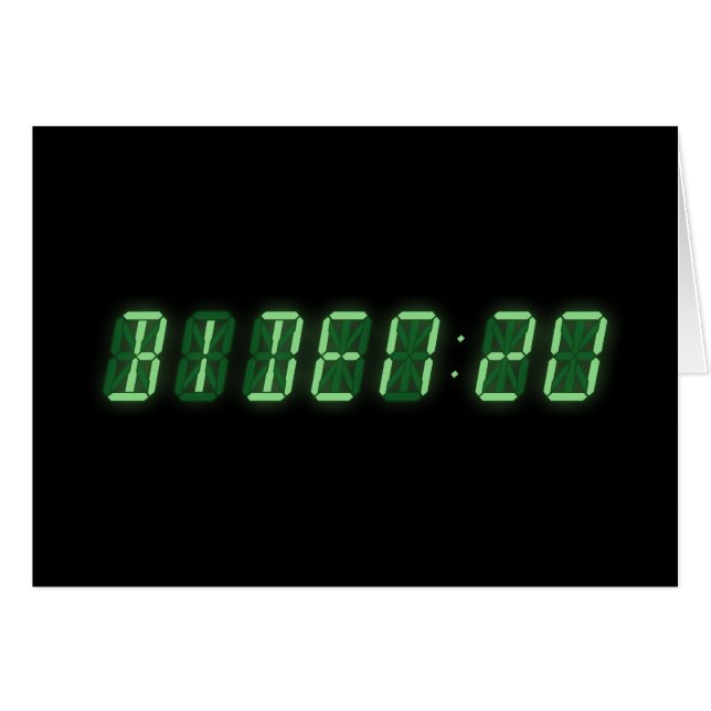 Horloge numérique Joe Biden 2020 (Devant Horizontal)