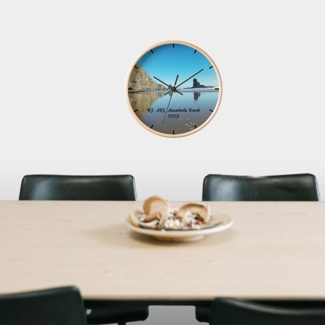 Horloge NZ AKL Anawhata Beach Randonnée Mémoire (NZ AKL Anawhata Beach Hiking Memory Clock)